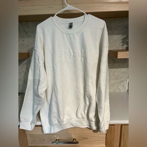 White Bride Crewneck Sweater Soft